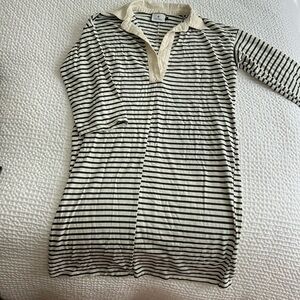 Tuckernuck Green Striped Polo Dress XS